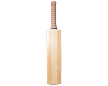 a cricket bat is a piece of sports isolated  on white background PNG, AI GENERATED - Powered by Adobe