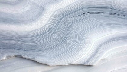 Obraz premium Abstract layered pale blue and white marble texture with wave patterns and subtle grain details