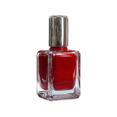 Elegant Vibrant Photo-Realistic cartoon nail polish bottle isolated object, PNG cutout, perfect for marketing and promotional content, print ready, visual asset, mockup element
