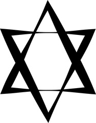 Star icon. Geometric shape