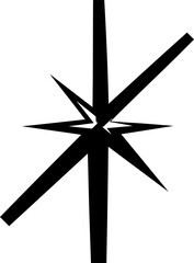 Star icon. Geometric shape