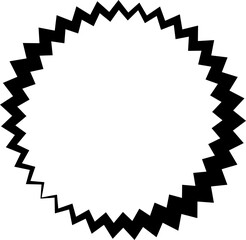 Star icon. Geometric shape
