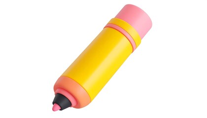 3D Rendered Cartoon Marker