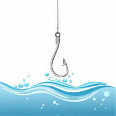 fishing hook on the hook
