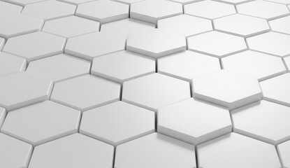 Clean White Honeycomb Texture