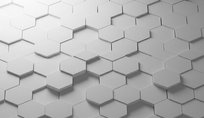 Fototapeta premium Geometric Honeycomb 3D Illustration