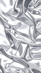 Abstract silver fabric folds (2)