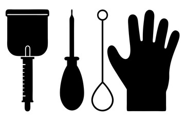 Medical and laboratory tools collection