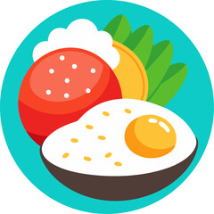 Rice + Egg Combo Icon 