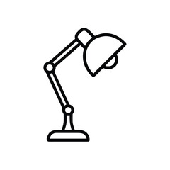 Table Lamp Outline Design for Advertisement