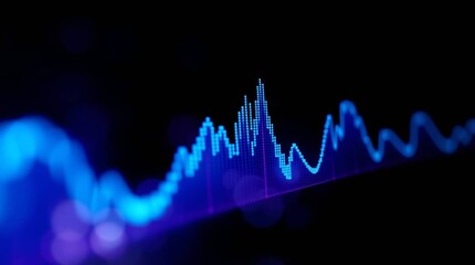 Hypnotic Digital Sound Wave: Sleek, Pulsing Tech Art. This option emphasizes the "hypnotic" and "pulsing" aspects while highlighting the digital and artistic nature.

