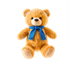 Obraz premium Bear toy with a blue scarf for children