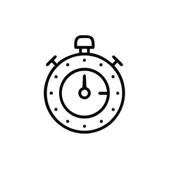 Timer or Stopwatch Icon Design for Cooking Food Preparation and Time Management