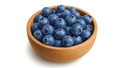Bowl of Fresh Blueberries: Healthy Snack Delight