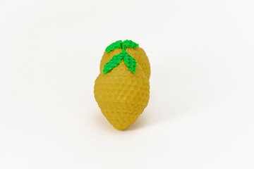 Decorative lemon-shaped Candles with realistic details