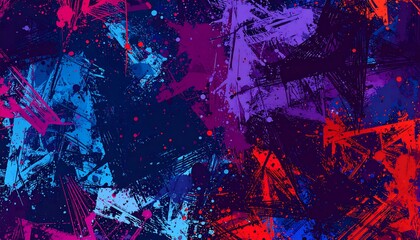 Abstract splatter paint design