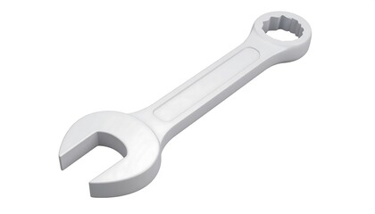 A single adjustable wrench, light gray, on a white background