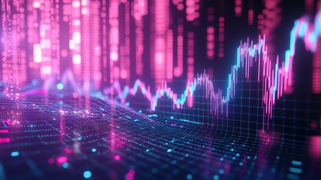 Abstract digital chart