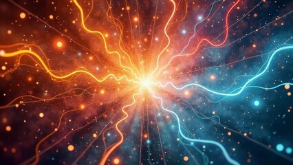 Fototapeta premium Abstract Scene of Electro Optical Technology