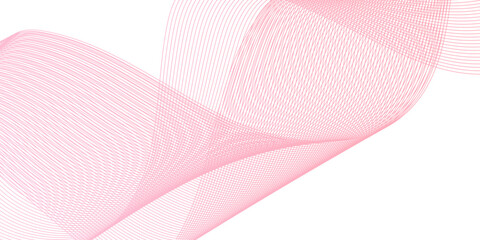 Flowing wave pattern gradient smooth curve shape isolated on transparent background. Technology , science lines flow and motion energy blend.	
