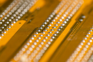 an electronic board with electrical components for connecting various devices into one system