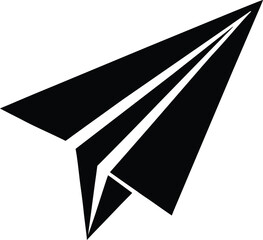 Paper Airplane Silhouette