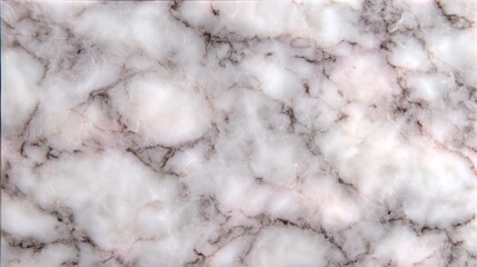 White marble texture with dark brown veins and subtle pink hues creating a natural stone pattern