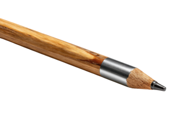 Writing tool close-up office desk photography indoor macro view. Isolated on transparent background, png.