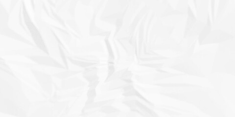 White crumpled paper Blank white crumpled and creased paper poster.	