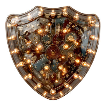 Photo-Realistic Premium Detailed Digital crypto vault symbol w stock graphic, PNG cutout, perfect for branding and promotional content, mockup element, HD download, commercial use