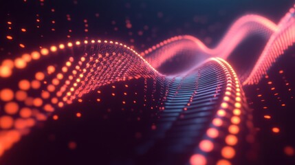 Abstract digital wave