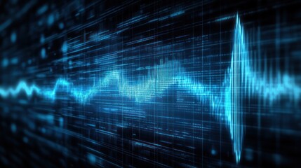 Abstract digital waveform