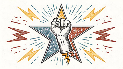 Red grunge Star of David, American flag star, and starburst designs are symbolic vectors for celebration illustrations, icons, and holiday decorations