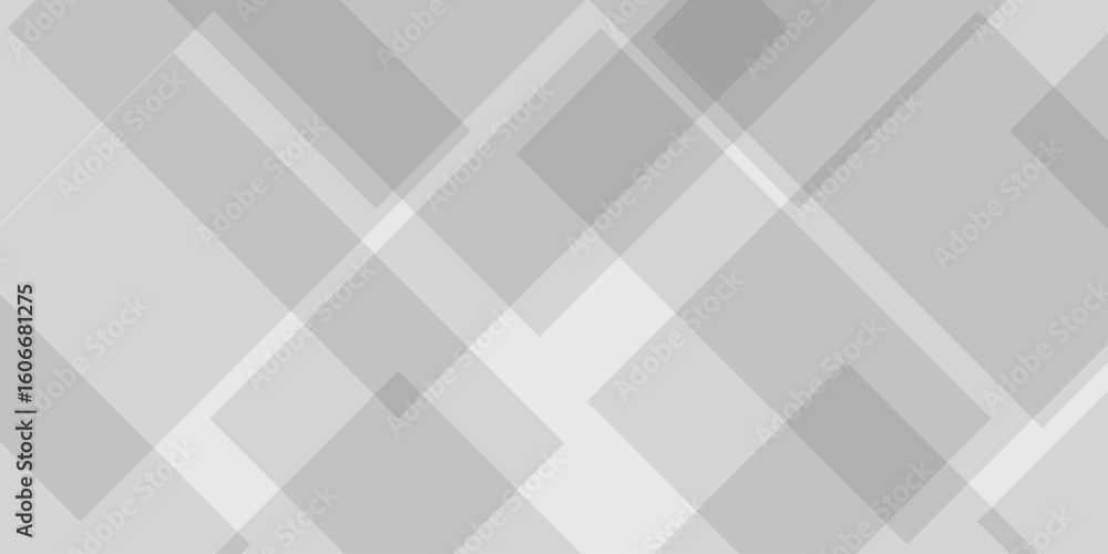 Poster modern abstract white background design with layers of textured white transparent material, minimal 