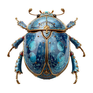 Clean Detailed Professional cartoon fantasy scarab gl PNG cutout, stock graphic, perfect for web design and marketing, mockup element, design resource, HD download, royalty-free