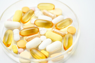 vitamin supplements capsules pill, softgel, fish oil, omega 3, vitamin E