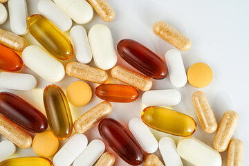 vitamin supplements capsules pill, softgel, fish oil, omega 3, vitamin E