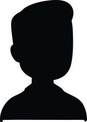 silhouette of a man with a head