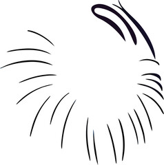 black and white cartoon illustration of a person