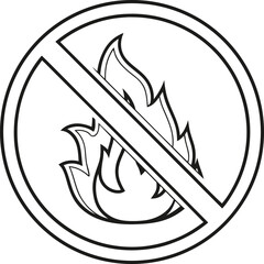 no fire sign