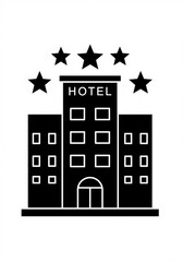 five star hotel vector 