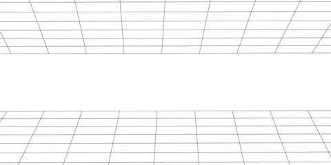 Perspective grid. Abstract wireframe landscape. eps 10