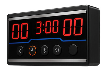 Digital scoreboard with integrated timer and buzzer for wrestling arenas