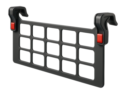 Plastic snow fence with integrated clips for easy installation on shingle roofs