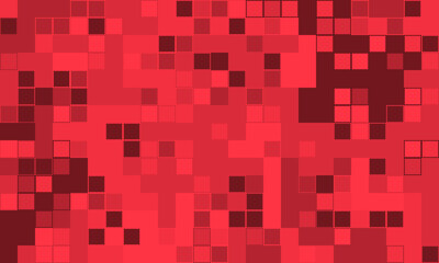 Fototapeta premium Abstract red pixelated mosaic background. Perfect for tech, energy, or modern design projects. This vibrant, textured image evokes feelings of dynamism and innovation.