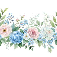 Fototapeta premium bouquet of flowers on white