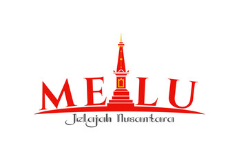 Indonesian Monument Travel Explore Logo Design