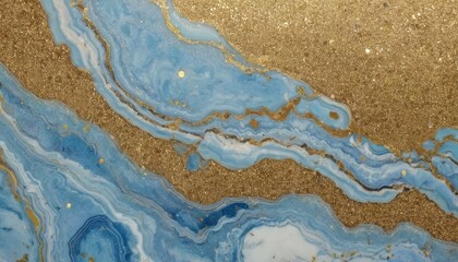 Obraz premium Abstract ocean natural luxury style incorporates the swirls of marble or the ripples of agate very beautiful blue paint5