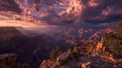 Grand Canyon sunset panorama (2)