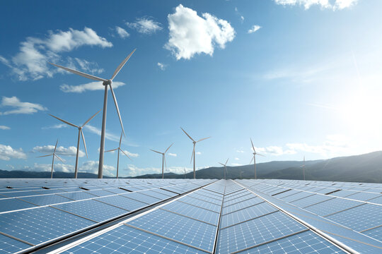 Investing in Clean Energy Infrastructure for Solar and Wind - Powered by Adobe